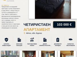 Апартамент в Айтос - 103 000